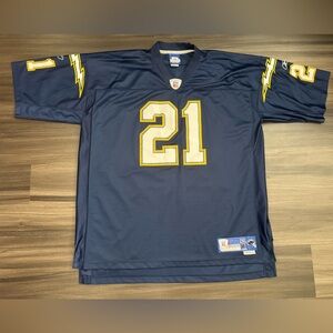 Reebok Chargers Jersey LaDainian Tomlinson #21 NFL Stitched Jersey Length +2 2XL